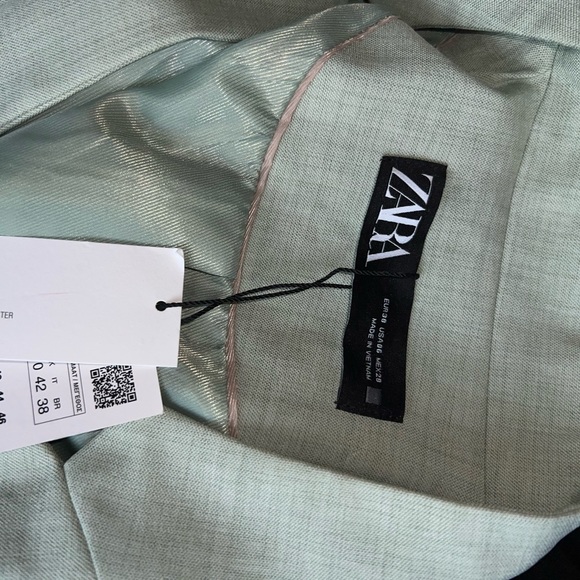 Zara light green blazer - Picture 2 of 4